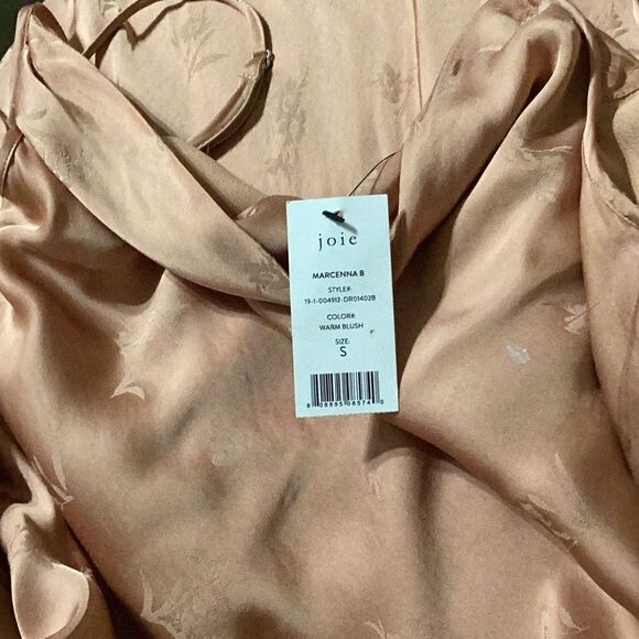 New. JOIE blush silky slip dress. Size small. Retails $348 - Picture 8 of 13